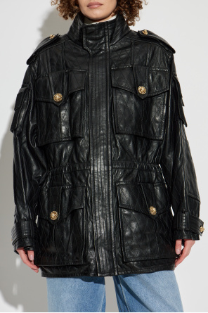 Balmain Lammlederjacke