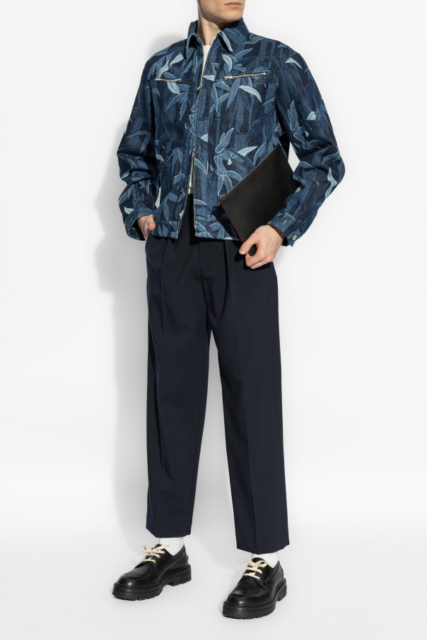 Kenzo Denim jacket with decorative pattern