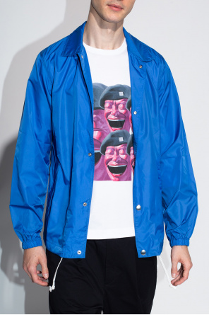 Comme des Garçons Shirt Printed Blau jacket