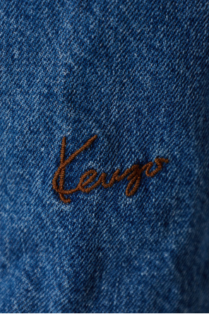 Kenzo Jeansjacke mit „Vintage“-Effekt