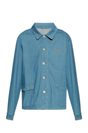 Denim shirt with embroidered logo od Kenzo