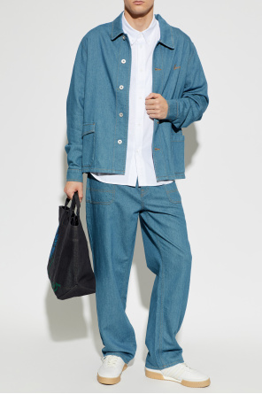 Denim shirt with embroidered logo od Kenzo