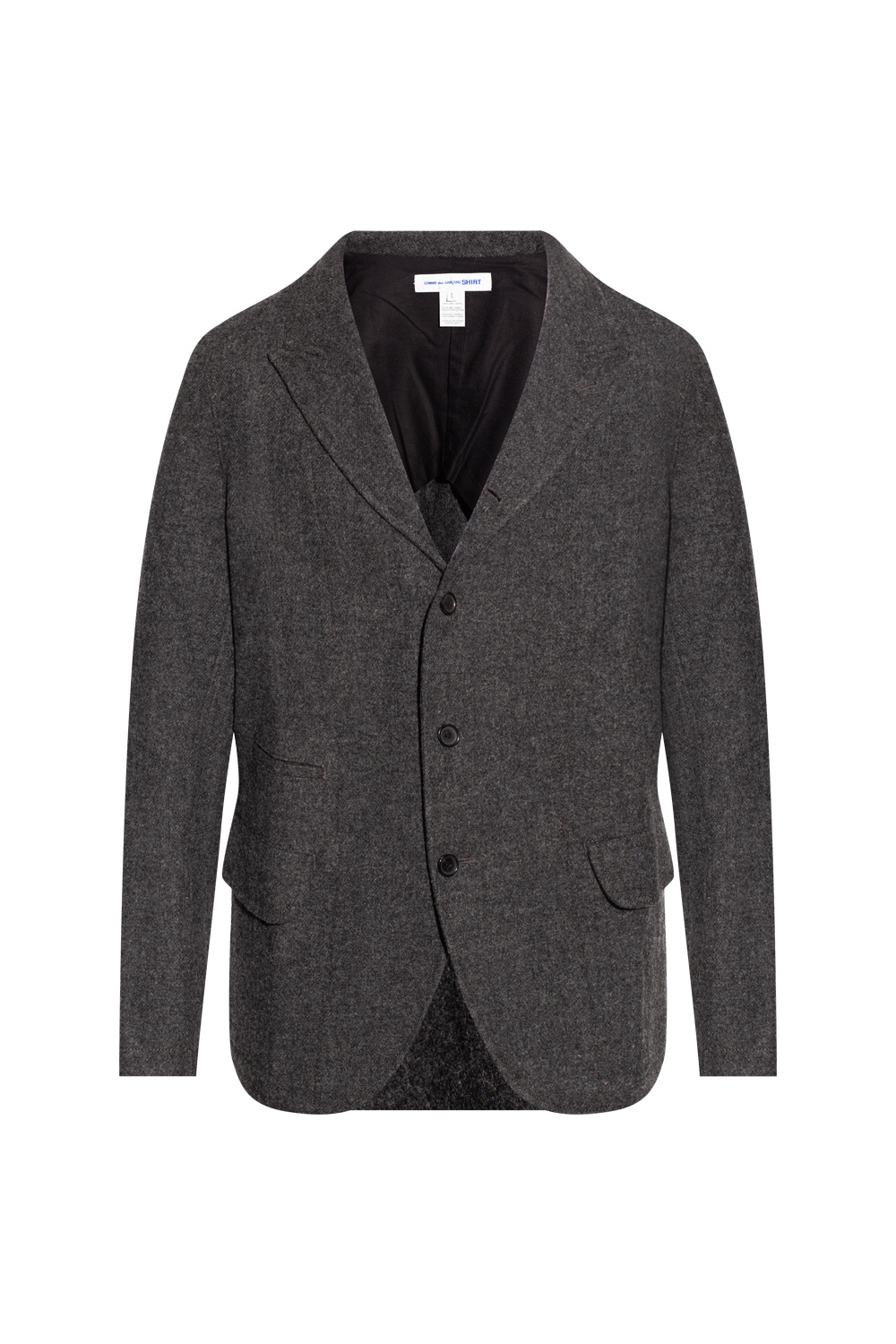 Comme des Garçons hittad shirt Wool blazer