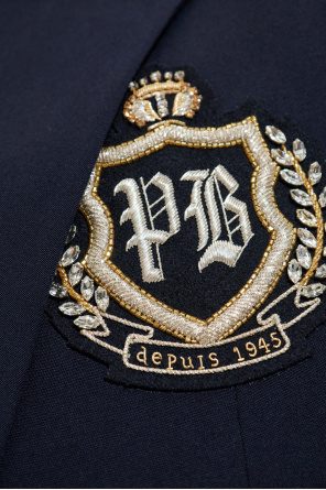 Balmain Double-breasted blazer with applique