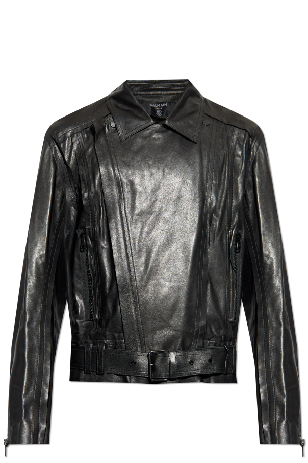 Lambskin leather jacket, zdjęcie 1 Lambskin leather jacket od Balmain