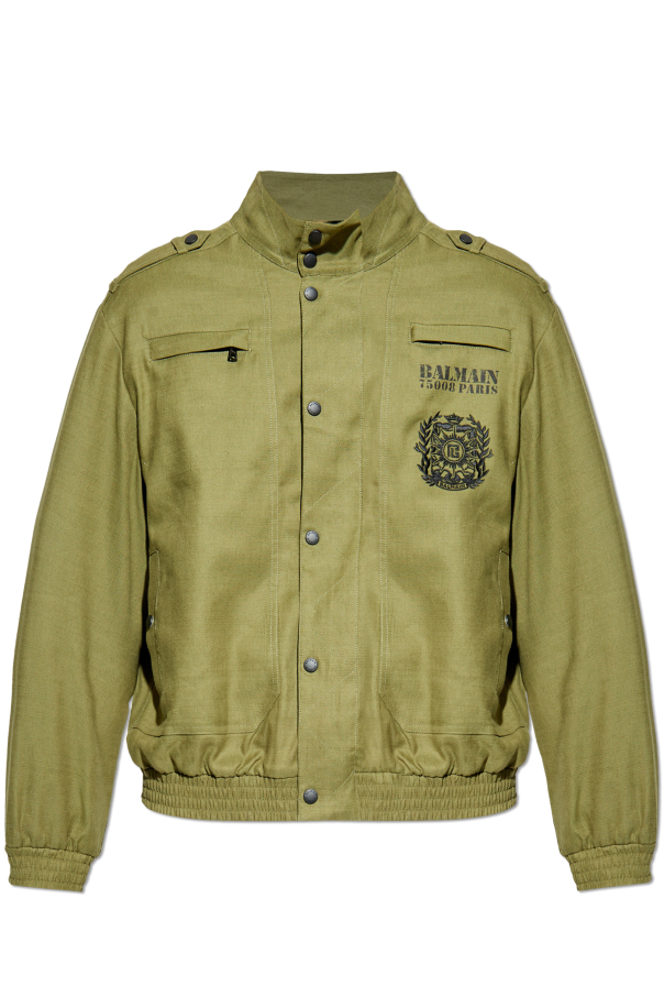 Jacket with logo od Balmain