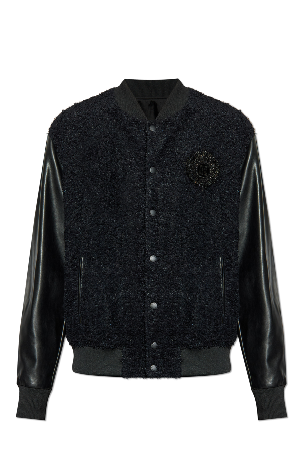 Bomber jacket with appliqué od Balmain