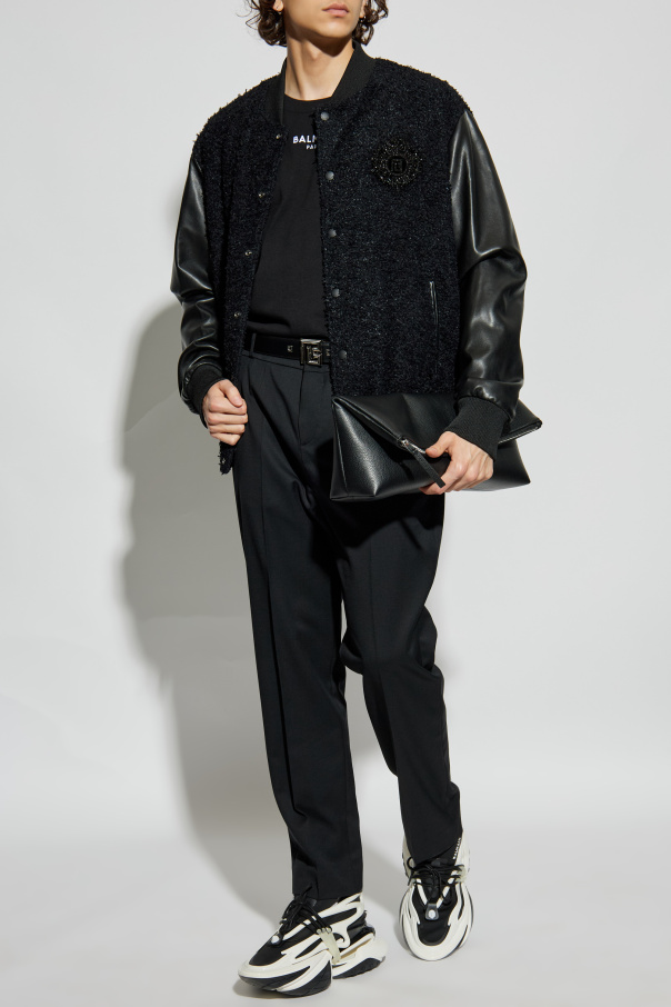 Balmain Bomberjacke mit Applikation