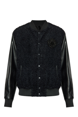 Bomber jacket with appliqué