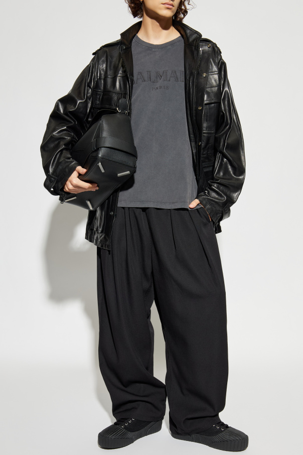 Balmain Casaco de pele de cordeiro