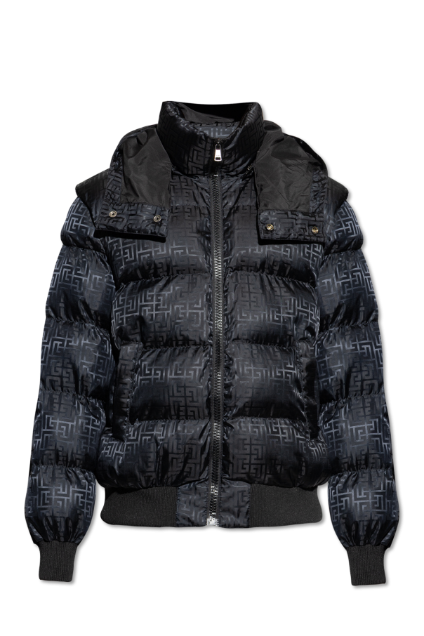 Insulated jacket with detachable hood od Balmain