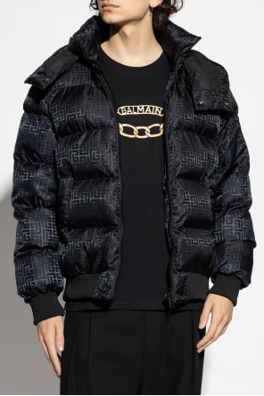 Insulated jacket with detachable hood od Balmain