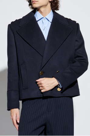 Balmain Kurzer Wollmantel