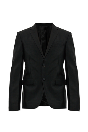 Wool Blazer with Open Lapels