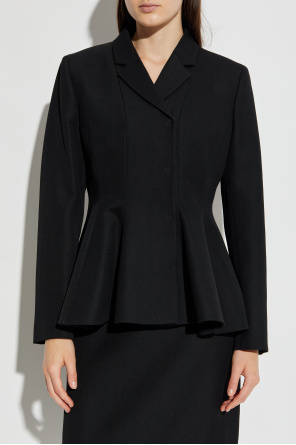 Fendi Americana de lana con peplum