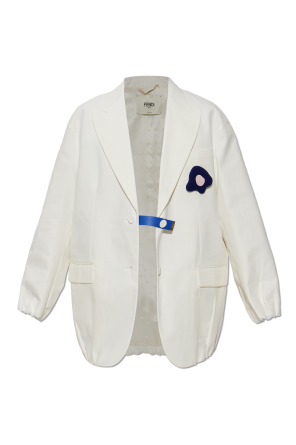 Blazer with closed lapels