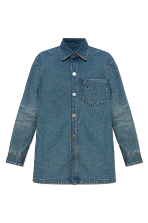 Denim shirt with pocket