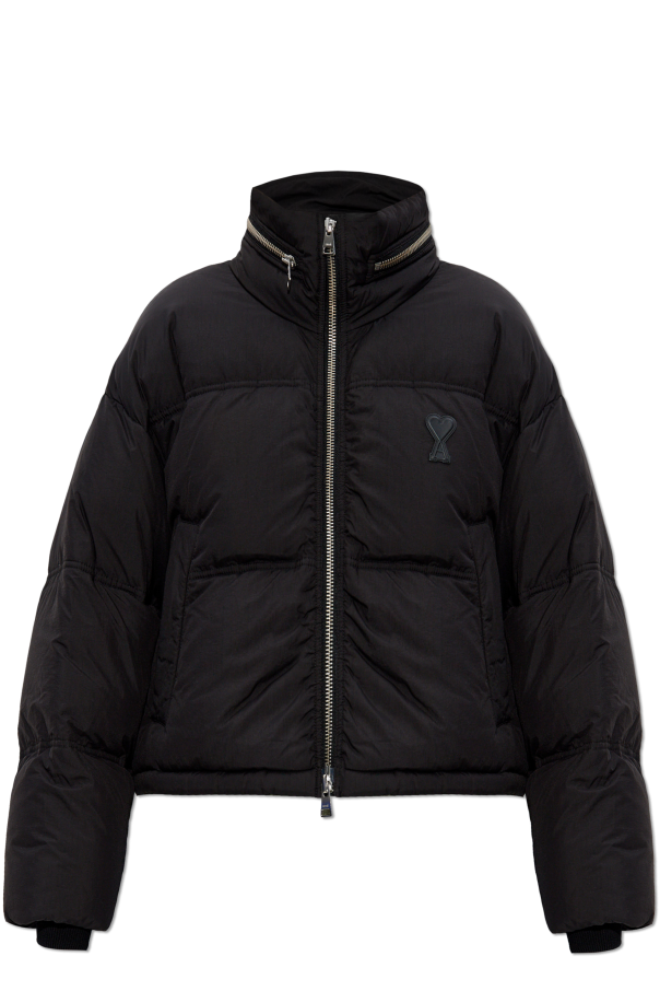 Ami Alexandre Mattiussi Down jacket with hood stowed in the collar