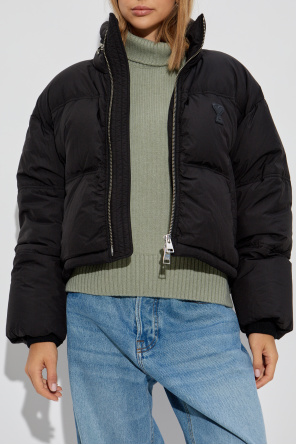 Ami Alexandre Mattiussi Down jacket with hood stowed in the collar