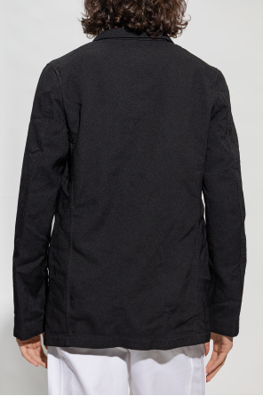 Gant Archive Sweater met ronde hals en en logo in gemêleerd grijs Blazer with peak lapels