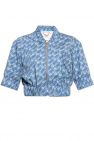 Fendi BLUE Cropped denim jacket