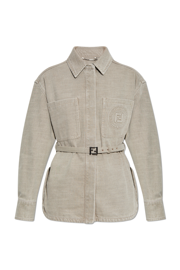 Denim shirt with belt, zdjęcie 1 Denim shirt with belt od Fendi