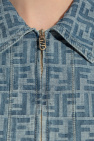 Fendi BLUE Denim shirt with zipper