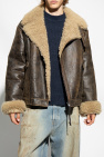 Acne Studios BROWN Leather jacket with logo