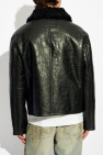 Acne Studios BLACK Lambskin shearling coat