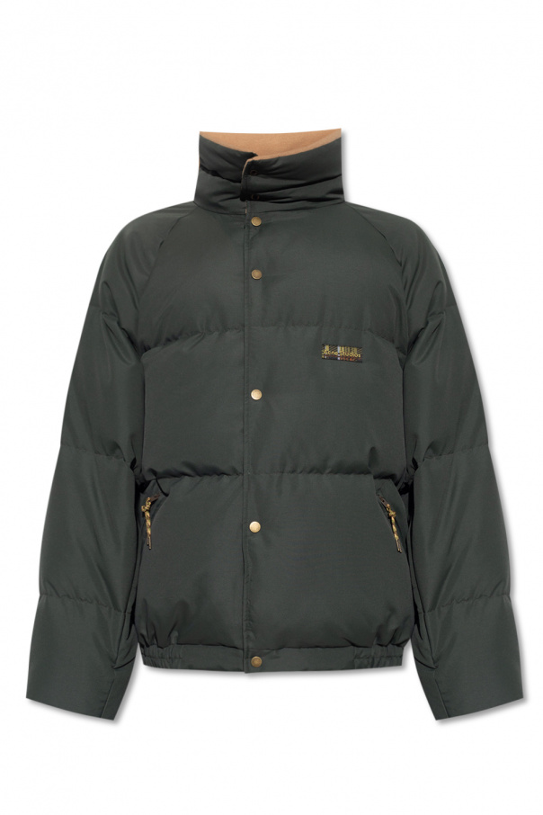 Acne Studios Down jacket polo with standing collar