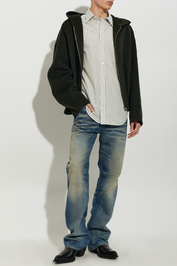 Acne Studios Wolljacke mit Kapuze