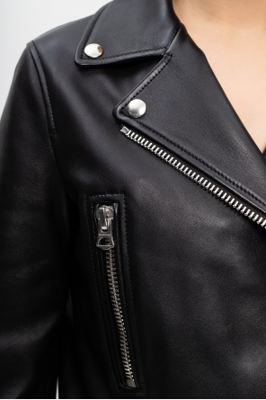 Acne Studios Leather Tweed jacket