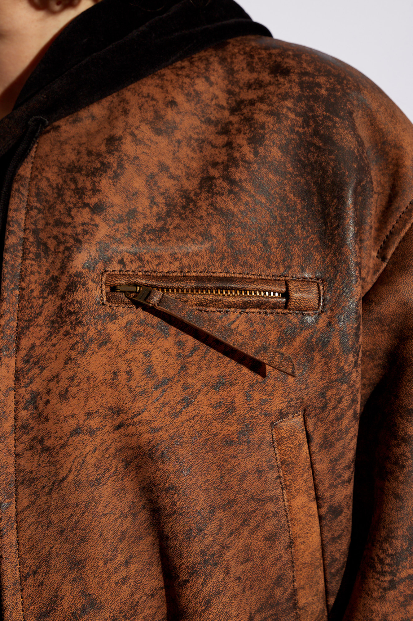 Acne Studios Leather bomber jacket