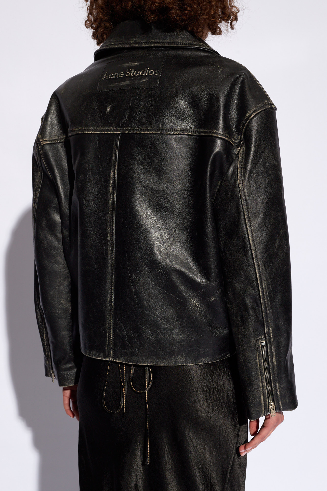 Acne Studios Leather biker jacket