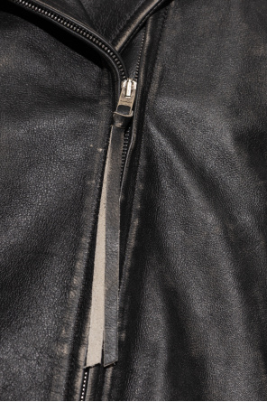 Acne Studios Leather jacket with a 'vintage' effect