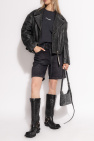 Acne Studios BLACK Leather jacket with a 'vintage' effect