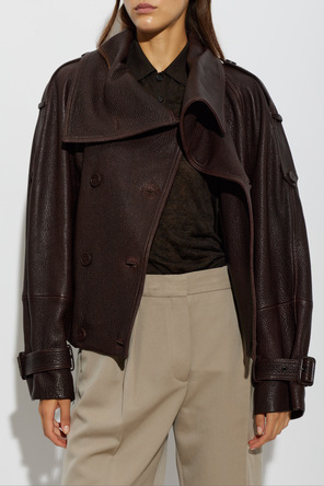 Acne Studios Leather jacket with ‘vintage’ effect