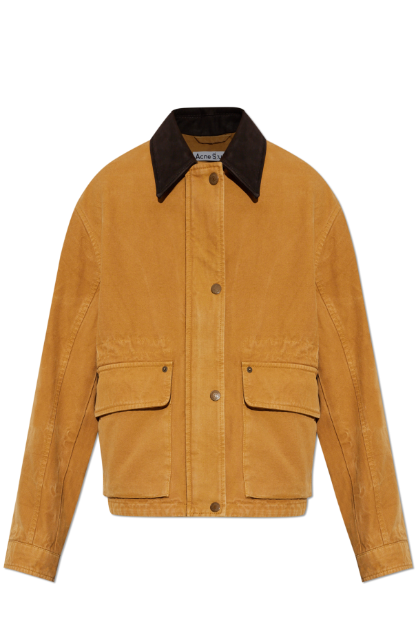 Jacket with leather collar od Acne Studios