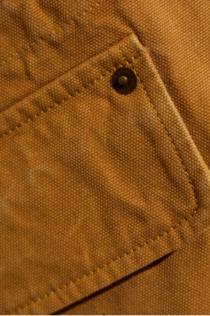Acne Studios Chaqueta con cuello de cuero