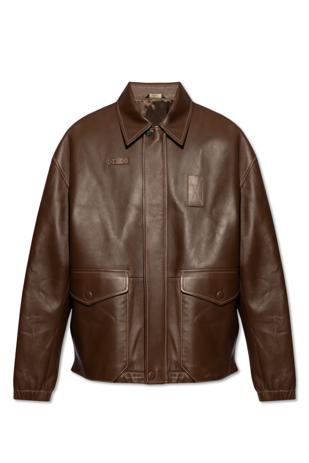 brown jacket od Fendi