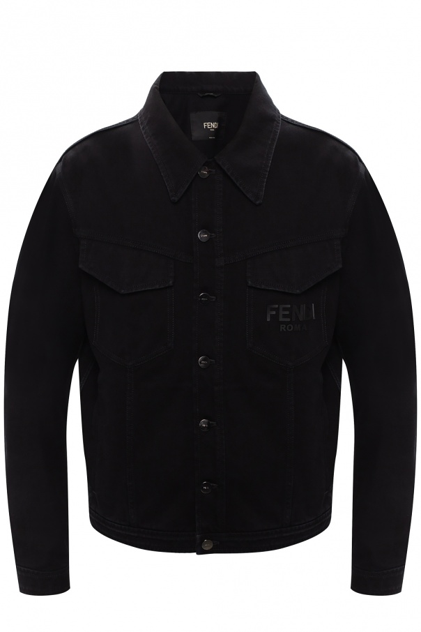 Denim jacket with logo Fendi - Vitkac Italy