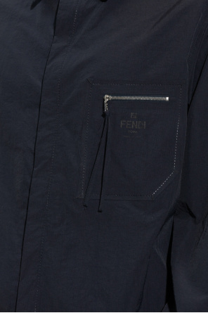 Fendi Fendi Kids FF-logo jersey shorts