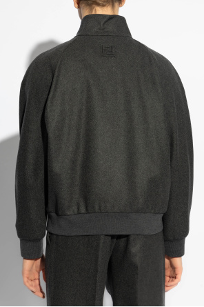 Fendi Cashmere jacket with stand-up collar