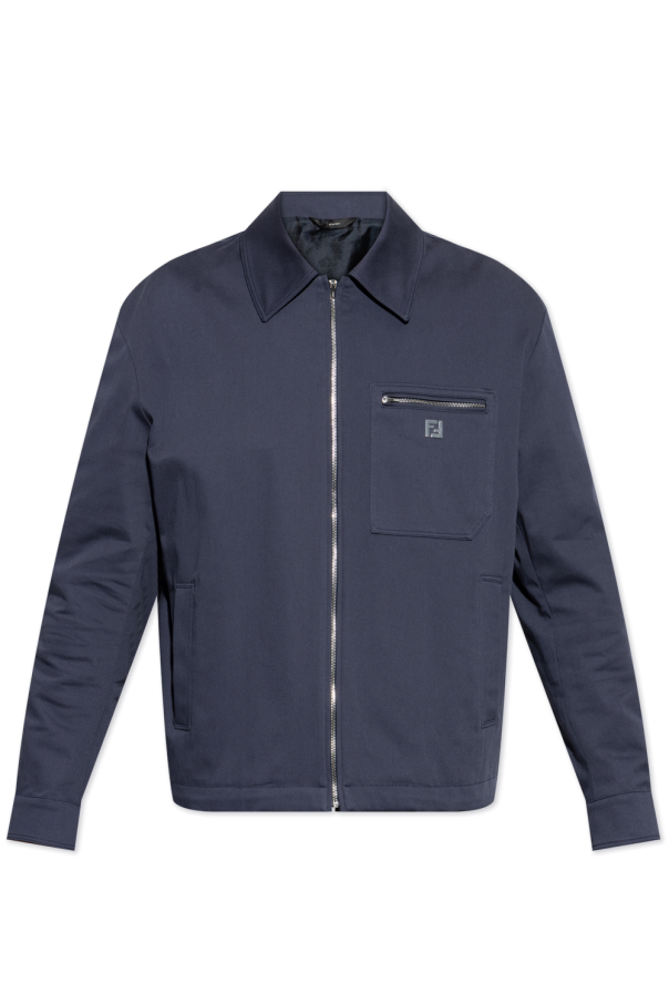 Fendi Jacket with a logo-shaped appliqué