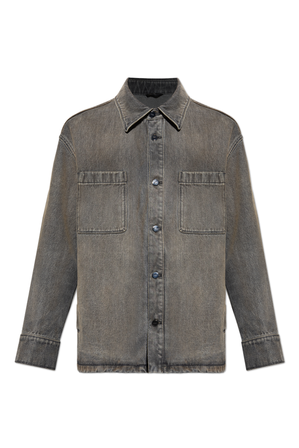 Denim jacket with 'vintage' effect od Fendi