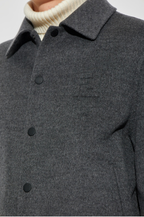 Fendi Wolljacke mit erhabenem Logo