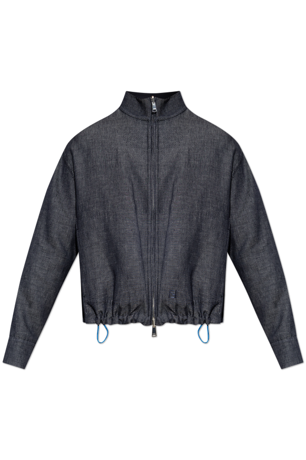 Jacket with embroidered logo od Fendi