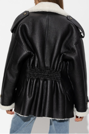 The Mannei ‘jordan flint Short’ shearling jacket