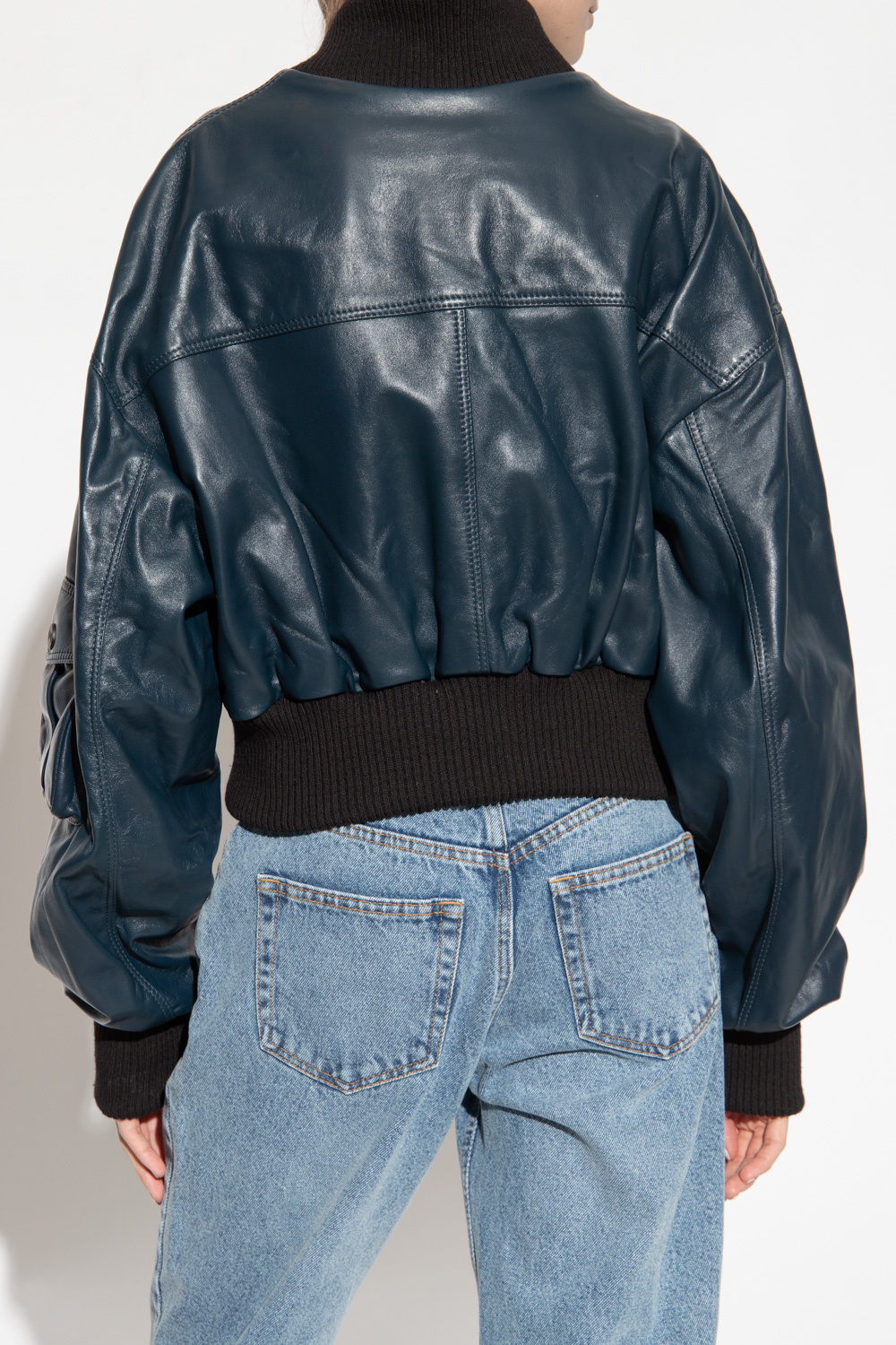 The Mannei ‘Le Mans’ leather bomber key-chains jacket