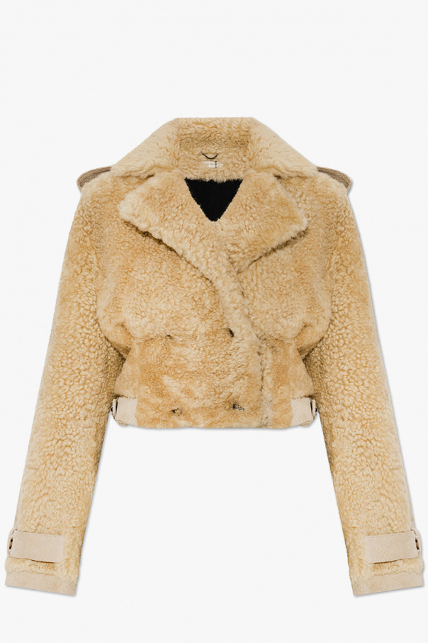 The Mannei ‘Petra’ cropped shearling Ombre jacket